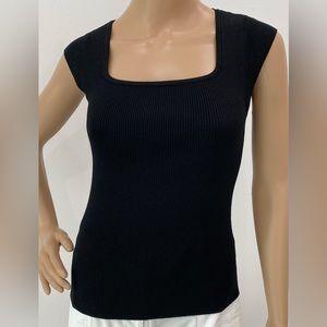 Pretty Nine West Black Knit Top, Size S